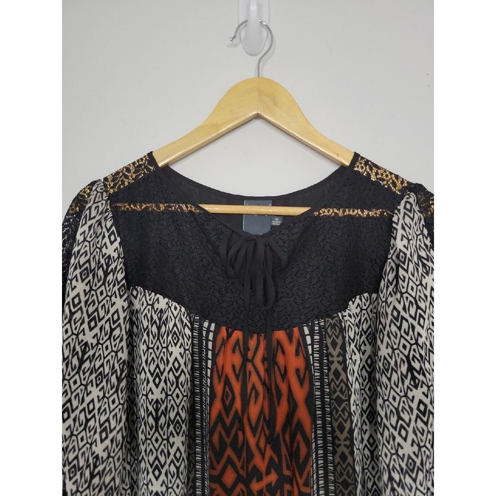 Gabby Skye Women's‎ Tunic Size 10 Medium Geometric Lace - Picture 3 of 5